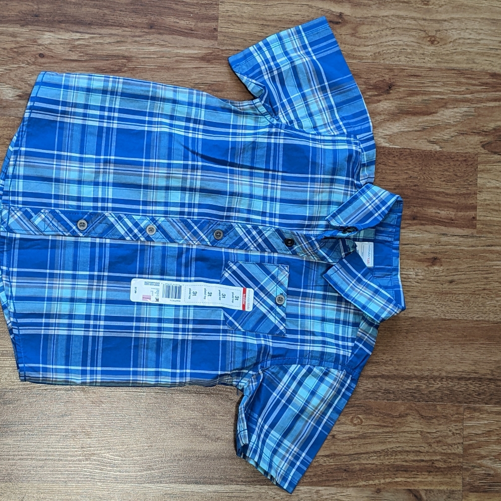 Wonderkids Toddler Boys Plaid Top 3T